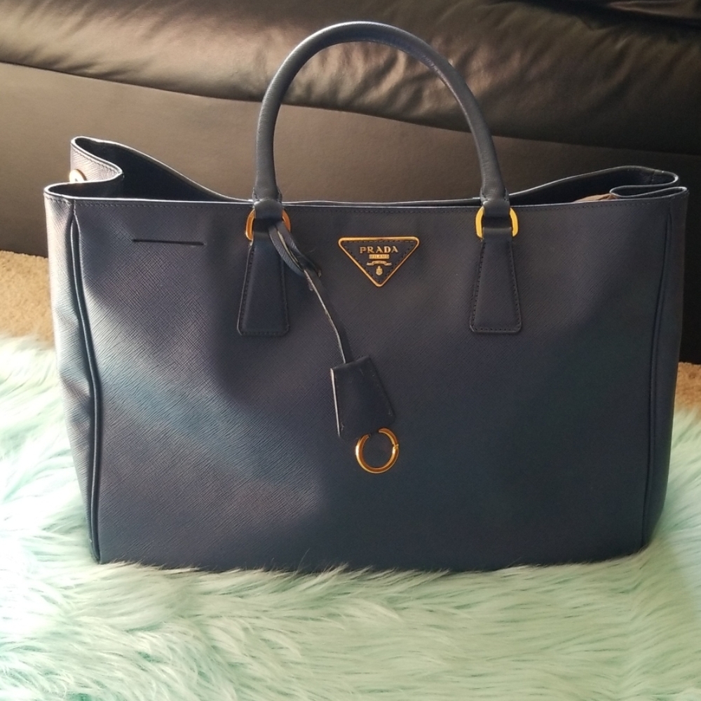· Prada Saffiano Gardener's Tote Bag (Bluette